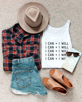 I Can + I Will Tank - The Cotton and Canvas Co.
