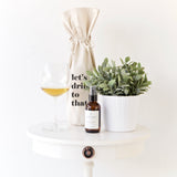 Let's Drink to That Cotton Canvas Wine Bag - The Cotton and Canvas Co.