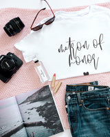 Matron of Honor Tee - The Cotton and Canvas Co.