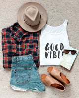 Good Vibes Tank - The Cotton and Canvas Co.
