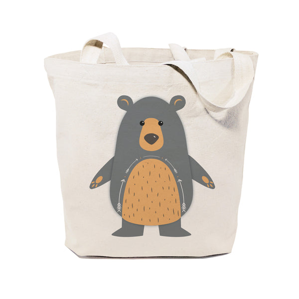 The Cotton and Canvas Co. Bear Cotton Canvas Tote Bag