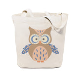 Owl Cotton Canvas Tote Bag - The Cotton and Canvas Co.