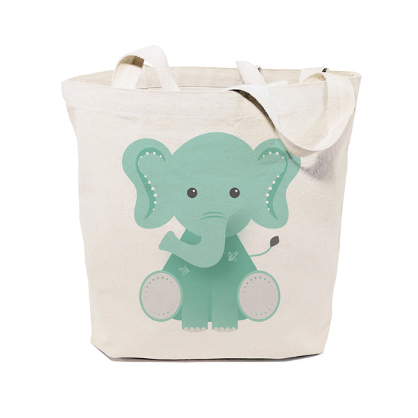 The Cotton and Canvas Co. Elephant Cotton Canvas Tote Bag