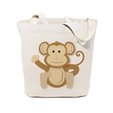 Monkey Cotton Canvas Tote Bag - The Cotton and Canvas Co.