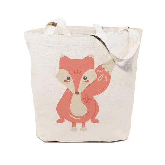 Fox Cotton Canvas Tote Bag - The Cotton and Canvas Co.
