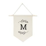 Personalized Monogram with Vine Hanging Wall Banner - The Cotton and Canvas Co.