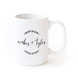 Vive L’amour Personalized Couple Names Coffee Mug - The Cotton and Canvas Co.