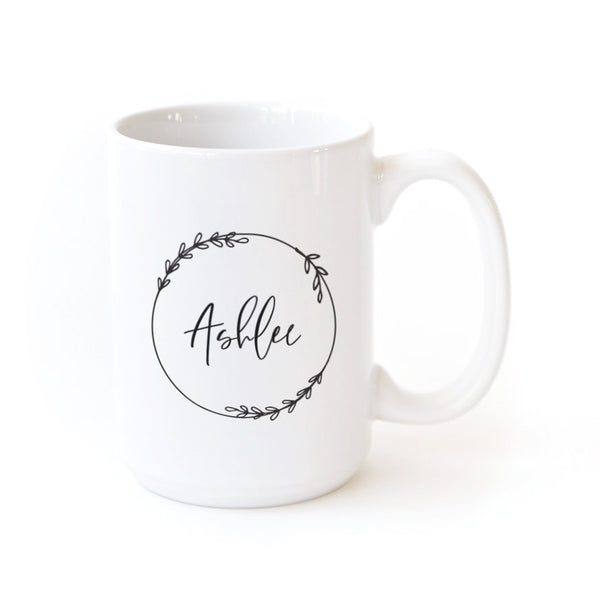 The Cotton and Canvas Co. Secret Garden Personalized Name Coffee Mug