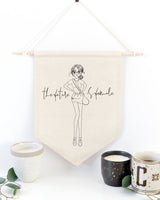 The Future is Female Hanging Wall Banner - The Cotton and Canvas Co.