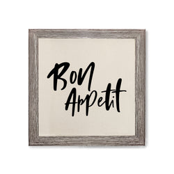 Bon Appetit Canvas Kitchen Wall Art - The Cotton and Canvas Co.