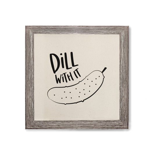 Dill With It Canvas Kitchen Wall Art - The Cotton and Canvas Co.
