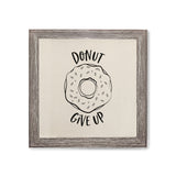 Donut Give Up Canvas Kitchen Wall Art - The Cotton and Canvas Co.