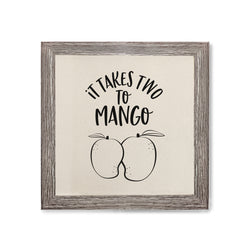 It Takes Two to Mango You Canvas Kitchen Wall Art - The Cotton and Canvas Co.