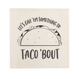 Let's Give Them Something to Taco About Canvas Kitchen Wall Art - The Cotton and Canvas Co.