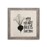 My Heart Beets for You Canvas Kitchen Wall Art - The Cotton and Canvas Co.