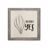 Oh Kale Yes Canvas Kitchen Wall Art - The Cotton and Canvas Co.