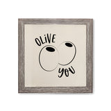 Olive You Canvas Kitchen Wall Art - The Cotton and Canvas Co.