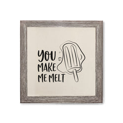 You Make Me Melt Canvas Kitchen Wall Art - The Cotton and Canvas Co.