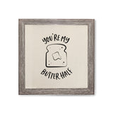 You Are My Butter Half Canvas Kitchen Wall Art - The Cotton and Canvas Co.