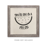 You're One in a Melon Canvas Kitchen Wall Art - The Cotton and Canvas Co.