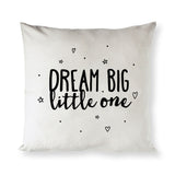 Dream Big Little One Baby Cotton Canvas Pillow Cover - The Cotton and Canvas Co.