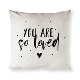 You Are So Loved Bear Baby Cotton Canvas Pillow Cover - The Cotton and Canvas Co.
