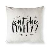 Isn't She Lovely Bear Baby Cotton Canvas Pillow Cover - The Cotton and Canvas Co.