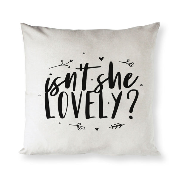 The Cotton and Canvas Co. Isn't She Lovely Bear Baby Cotton Canvas Pillow Cover