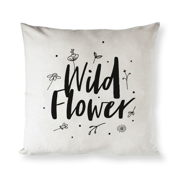 The Cotton and Canvas Co. Wild Flower Baby Cotton Canvas Pillow Cover
