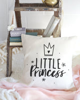 Little Princess Baby Cotton Canvas Pillow Cover - The Cotton and Canvas Co.
