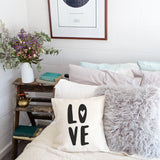 Love Baby Cotton Canvas Pillow Cover - The Cotton and Canvas Co.