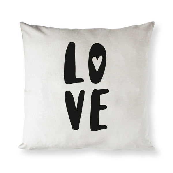 The Cotton and Canvas Co. Love Baby Cotton Canvas Pillow Cover