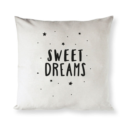 Sweet Dreams with Stars Baby Cotton Canvas Pillow Cover - The Cotton and Canvas Co.