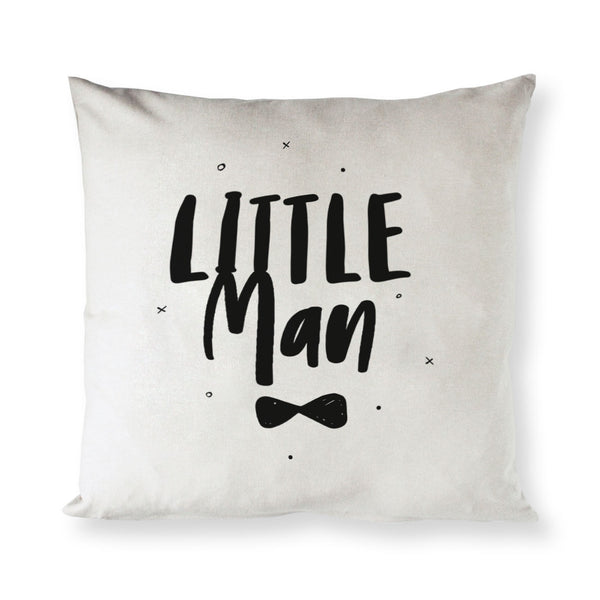 The Cotton and Canvas Co. Little Man Baby Cotton Canvas Pillow Cover