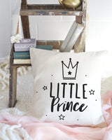 Little Prince Baby Cotton Canvas Pillow Cover - The Cotton and Canvas Co.