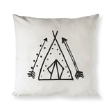 Tee Pee Tribal Baby Cotton Canvas Pillow Cover - The Cotton and Canvas Co.