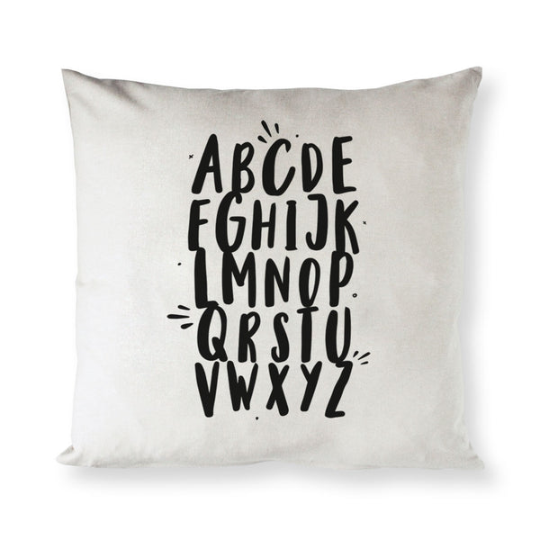 The Cotton and Canvas Co. Alphabet Cotton Canvas Pillow Cover