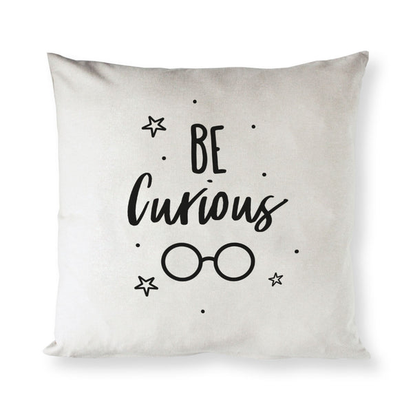 The Cotton and Canvas Co. Be Curious Cotton Canvas Pillow Cover