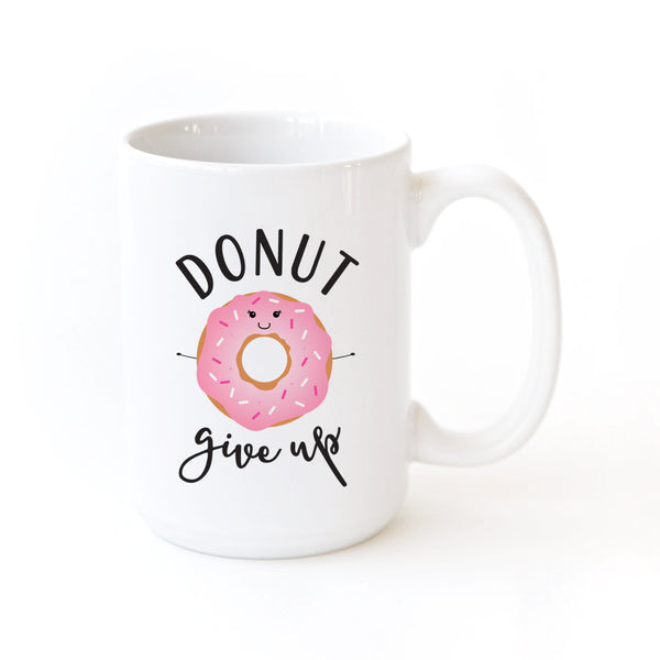 The Cotton and Canvas Co. Donut Give Up Mug