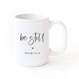 Be Still Bible Verse Mug