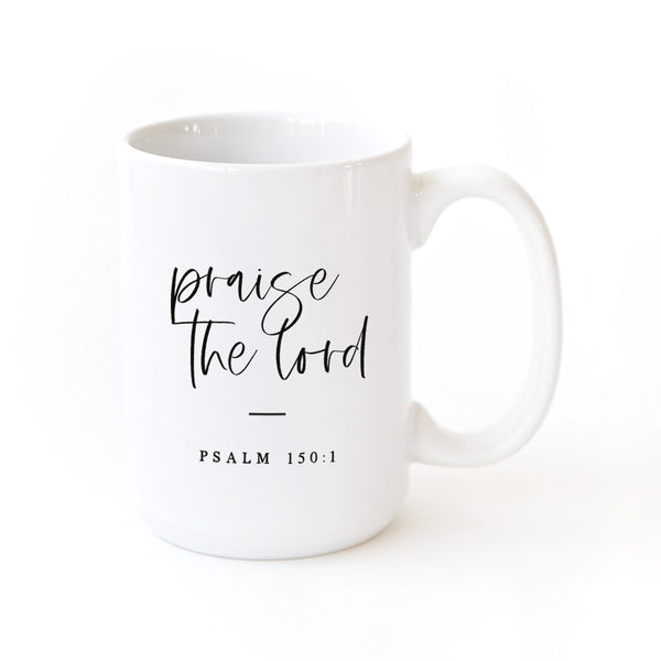 The Cotton and Canvas Co. Praise the Lord Bible Verse Mug