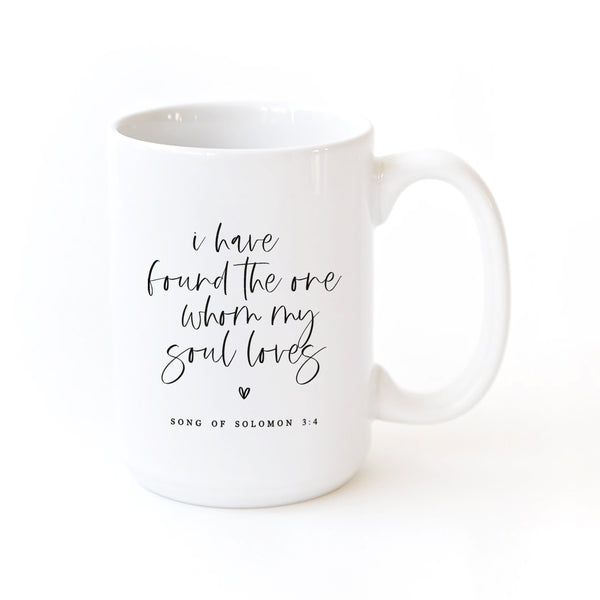 The Cotton and Canvas Co. I Have Found The One Whom My Soul Loves Bible Verse Mug