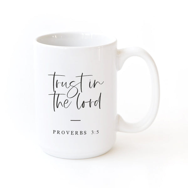 The Cotton and Canvas Co. Trust in the Lord Bible Verse Mug