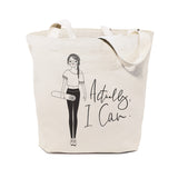 Actually, I Can Cotton Canvas Tote Bag - The Cotton and Canvas Co.