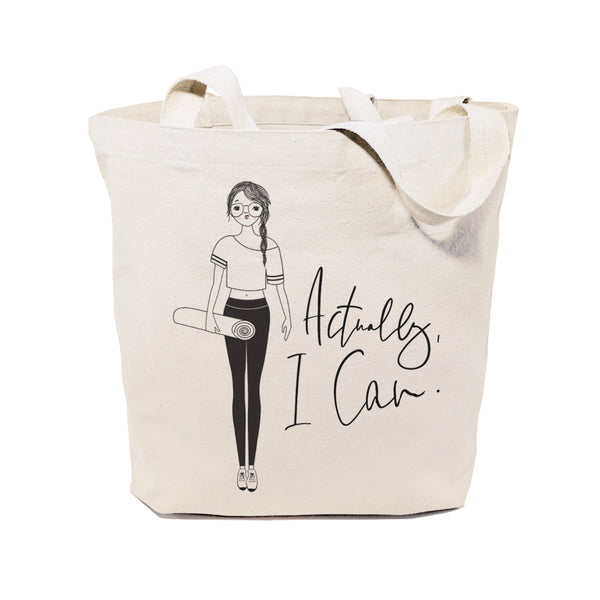 The Cotton and Canvas Co. Actually, I Can Cotton Canvas Tote Bag
