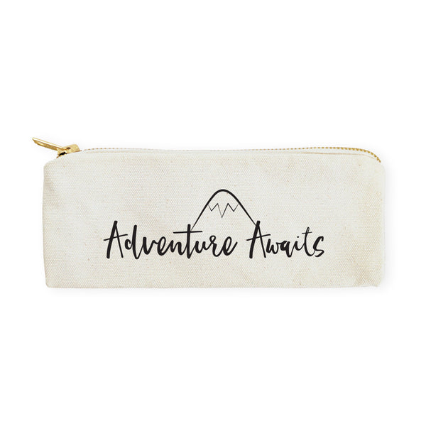 The Cotton and Canvas Co. Adventure Awaits Cotton Canvas Pencil Case and Travel Pouch