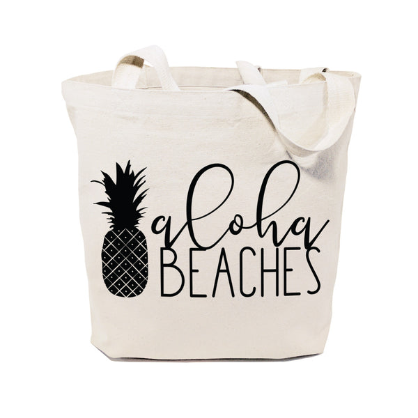 The Cotton and Canvas Co. Aloha Beaches Cotton Canvas Tote Bag