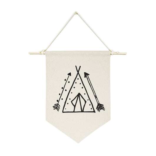 Tee Pee Tribal Hanging Wall Banner - The Cotton and Canvas Co.