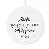 Baby's First Christmas with Year Christmas Ornament