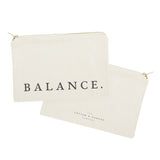 Balance Cotton Canvas Cosmetic Bag - The Cotton and Canvas Co.